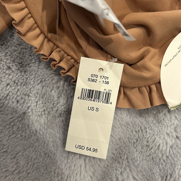 NWT OFFLINE By Aerie Real Me Xtra 7/8 Legging Tan Hi-Rise Ruffle - Picture 8 of 9